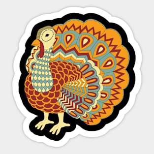 turkey funny gift idea for men women and kids Sticker